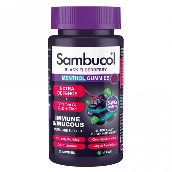 SAMBUCOL - Menthol Gummies *30 Pcs