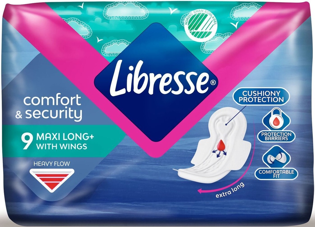 LIBRESSE Maxi Long+ (Heavy Flow) *9 Pads