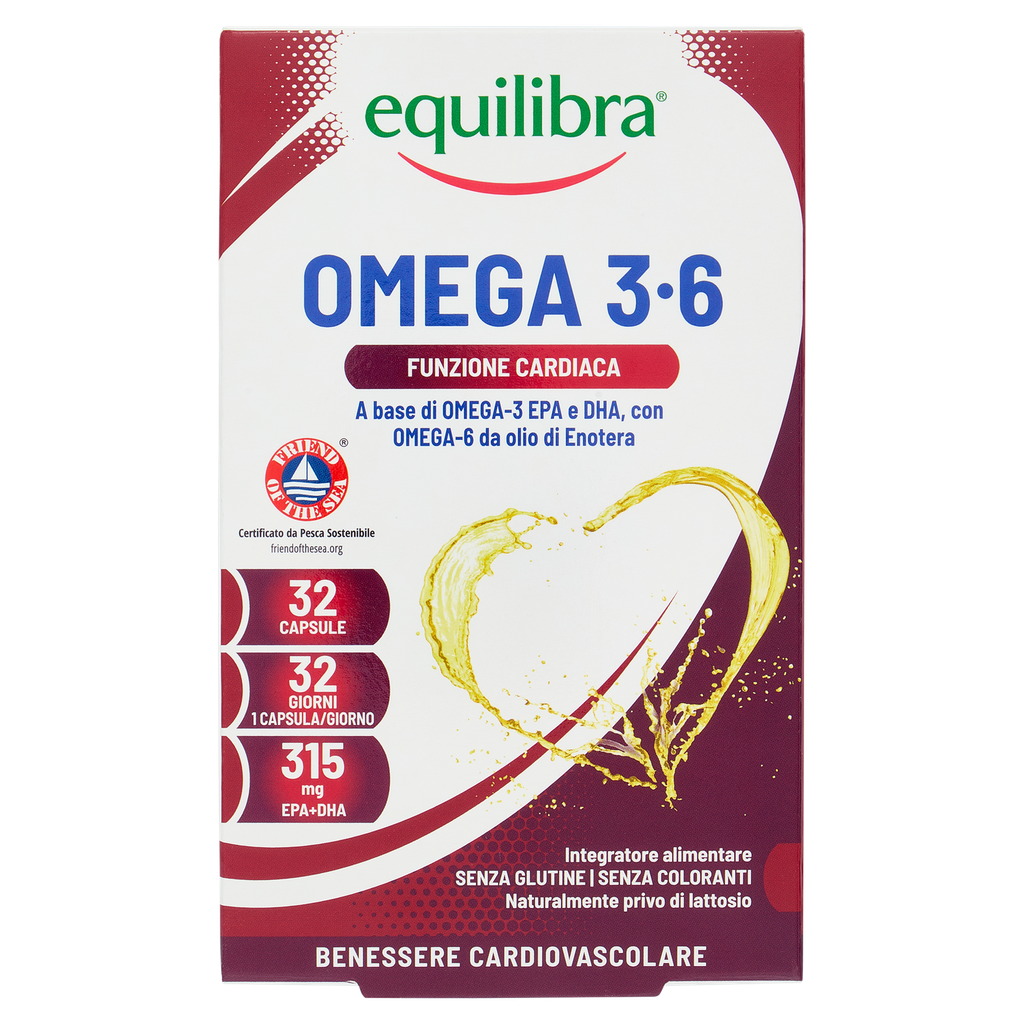 EQUILIBRA Omega 3-6 (Cardiovascular) *32 Capsule