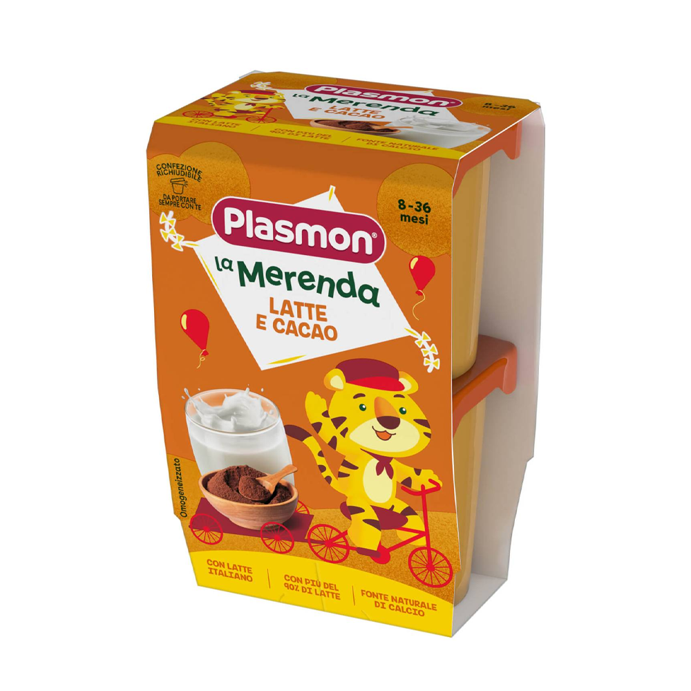 PLASMON Merenda Latte e Cacao 6+ *2 pcs