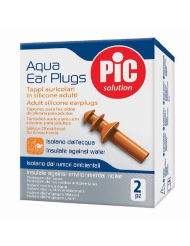 PIC AQUA EAR PLUG ADULTI (TAPA VESHI SILIKONI) 2pcs