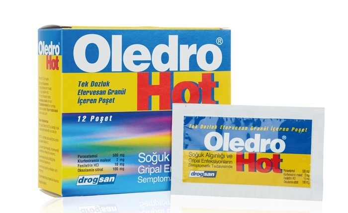 OLEDRO HOT EFERVESHENTE 12 PAKETA COLD + FLU