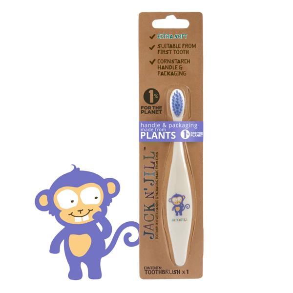 JACK n JILL - Bio Toothbrush +6M (MONKEY)