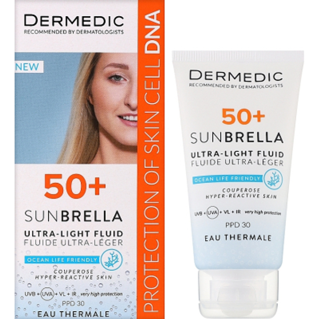 DERMEDIC - SunBrella SPF50+ Ultra Light Fluid (Couperose Reactive) *40mL