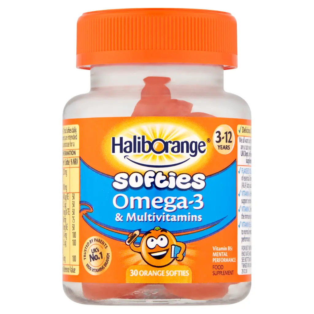 HALIBORANGE - Softies Omega 3 & Multivitamins - 30 Gummies