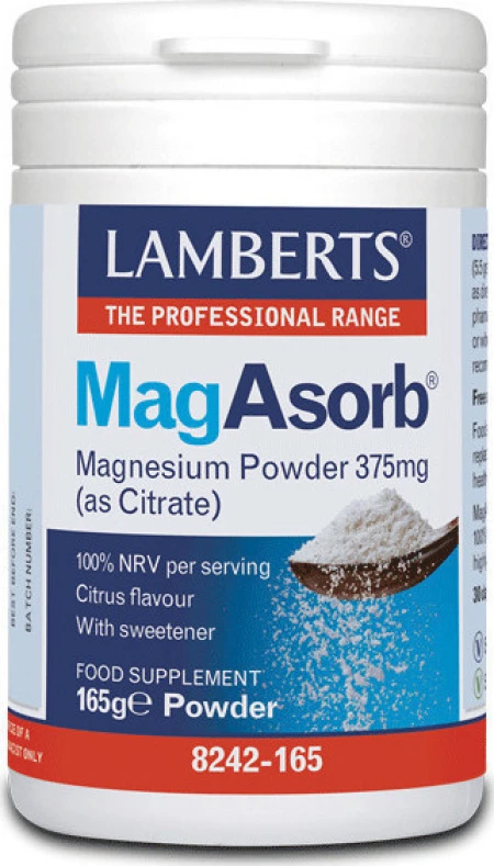 LAMBERTS MagAsorb (Magnesium Citrate Powder) *165g