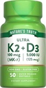 N.T. ULTRA K2(100 mcg)-D3(5000 IU)50 softgel