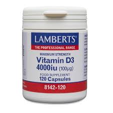 LAMBERTS Vitamin D3 4000iu *120 Caps