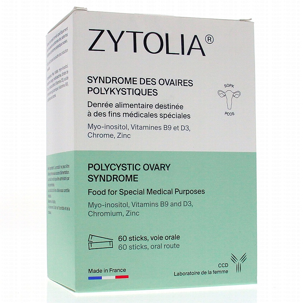 ZYTOLIA (Myo Inositol) PCOS *60 Sticks