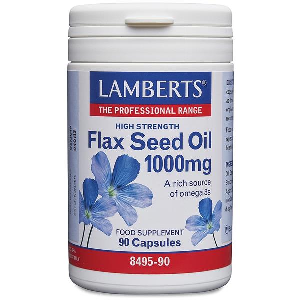 LAMBERTS Flax Seed Oil 1000mg *90 Capsules