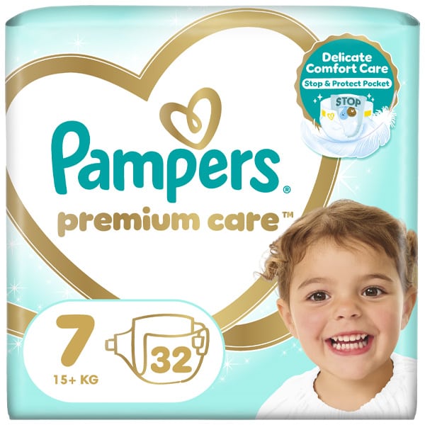 PAMPERS Premium Care NR 7 (+15kg) *32pcs