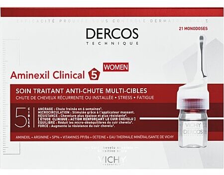 VICHY DERCOS Aminexil Clinical 5 WOMEN *21 Ampoules