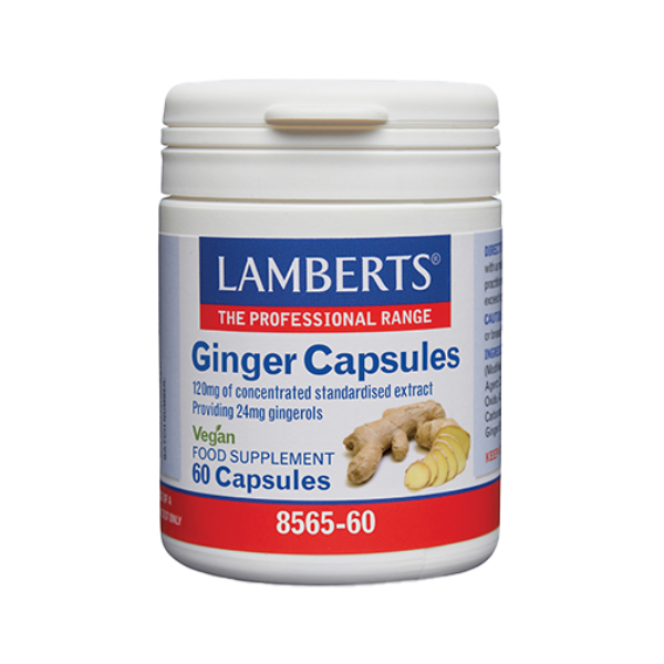 LAMBERTS Ginger Capsules 120mg *60 Capsules