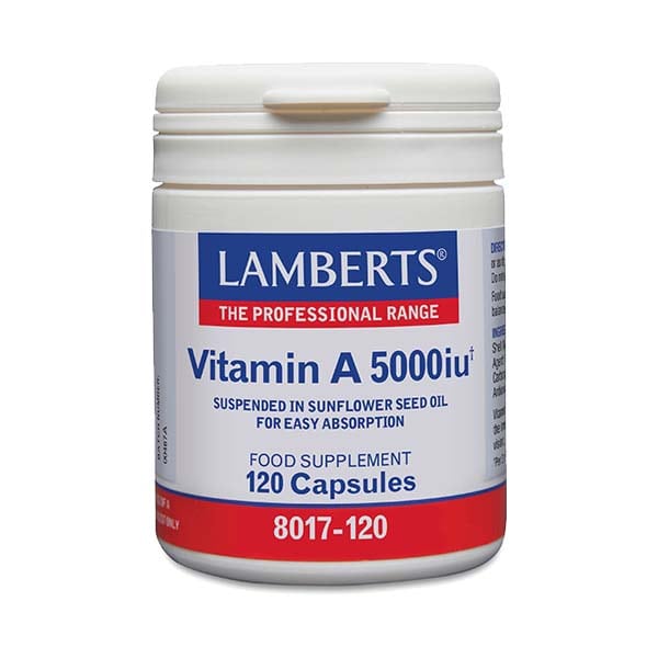 LAMBERTS Vitamin A 5000iu *120 Capsules