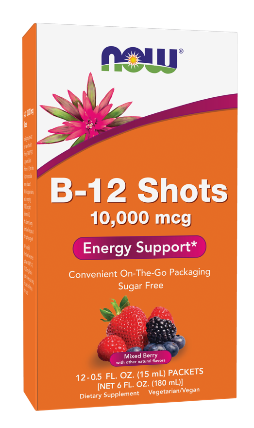 NOW B12 Shots 10.000mcg Liquid *12 Sticks