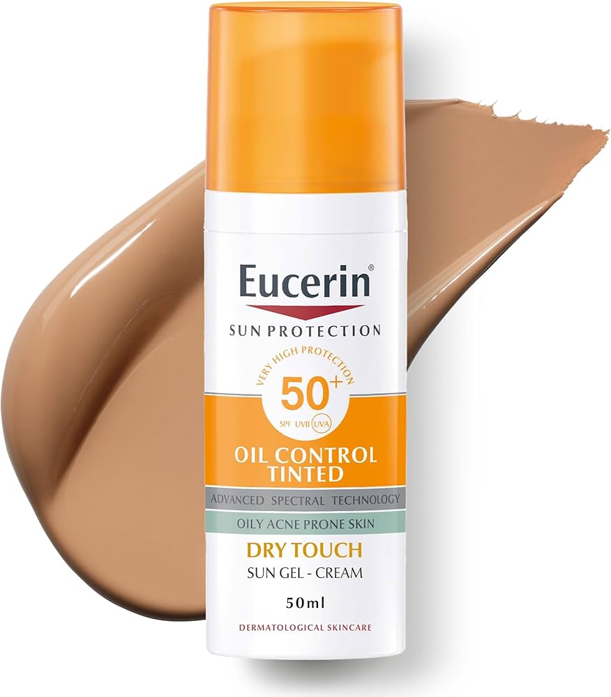 EUCERIN SUN Oil Control Face Gel (SPF50+) MEDIUM TINTED *50ml