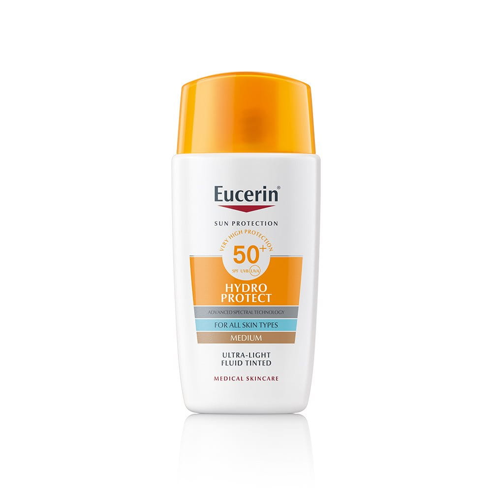 EUCERIN SUN Hydro Ultra Light Fluid (SPF50+) MEDIUM TINTED *50ml