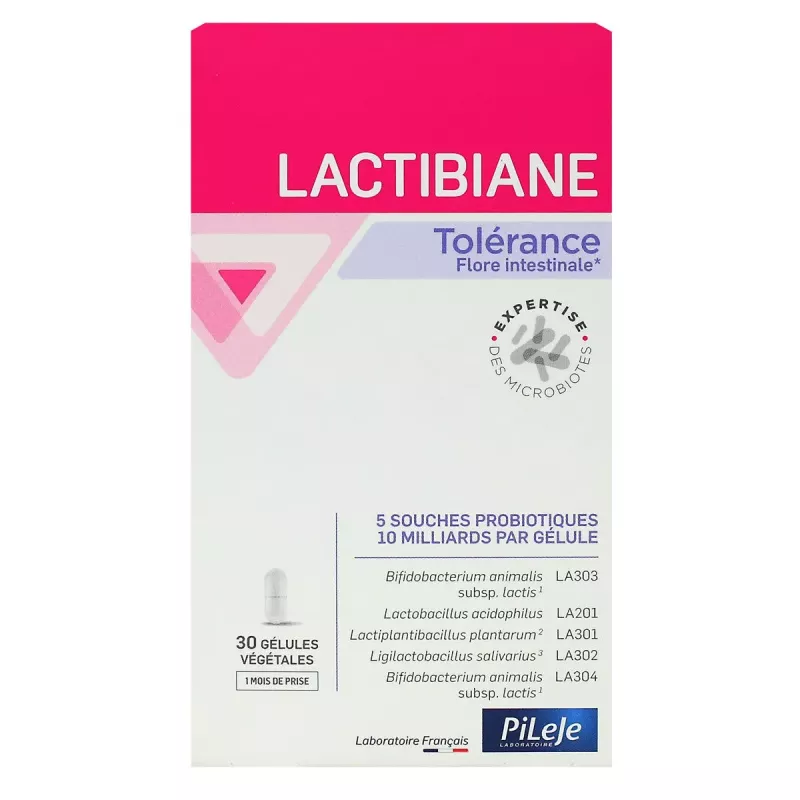PiLeje LACTIBIANE Tolerance *30 Capsules