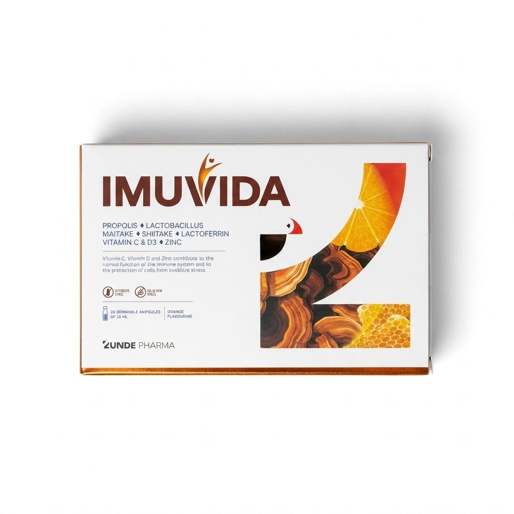 IMUVIDA Vials (Propolis/ Lactoferrin/ Maitake/ Shitake/ C / Zn/ D3) *20 Ampule