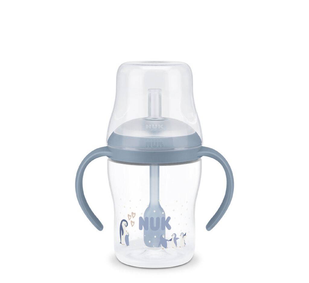 NUK Learner Bottle STRAW WINGS Blu *150ml
