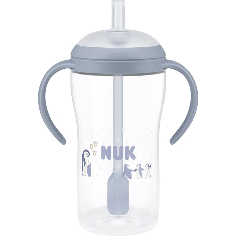 NUK Learner Bottle STRAW WINGS Blu *260ml