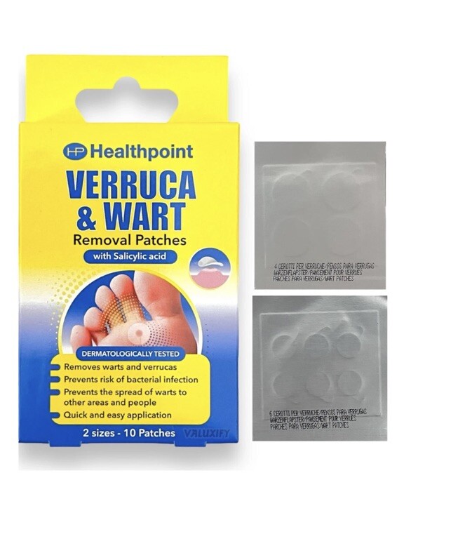 Health Point VERRUCA & Wart Patches *10pcs