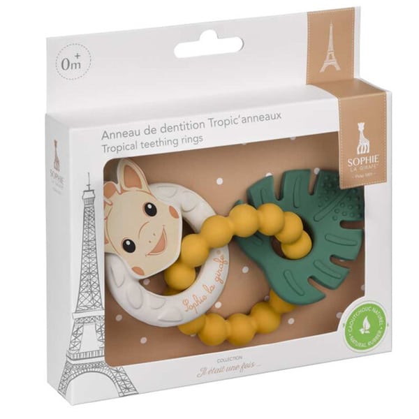 SOPHIE LA GIRAFE - Tropical Teething Rings +0m