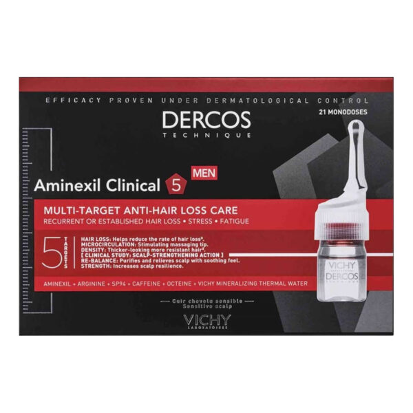 VICHY DERCOS Aminexil Clinical 5 MEN *21 Ampoules