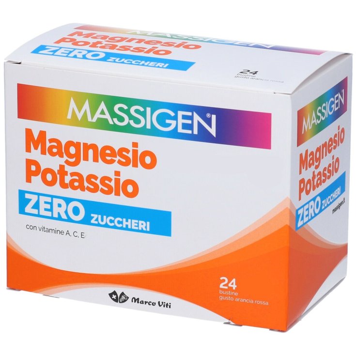 MASSIGEN Magnesio Potassio (Zero Sugar) *24 Bustine