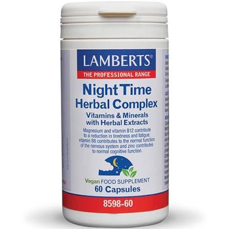 LAMBERTS Night Time Herbal COMPLEX *60 Capsules