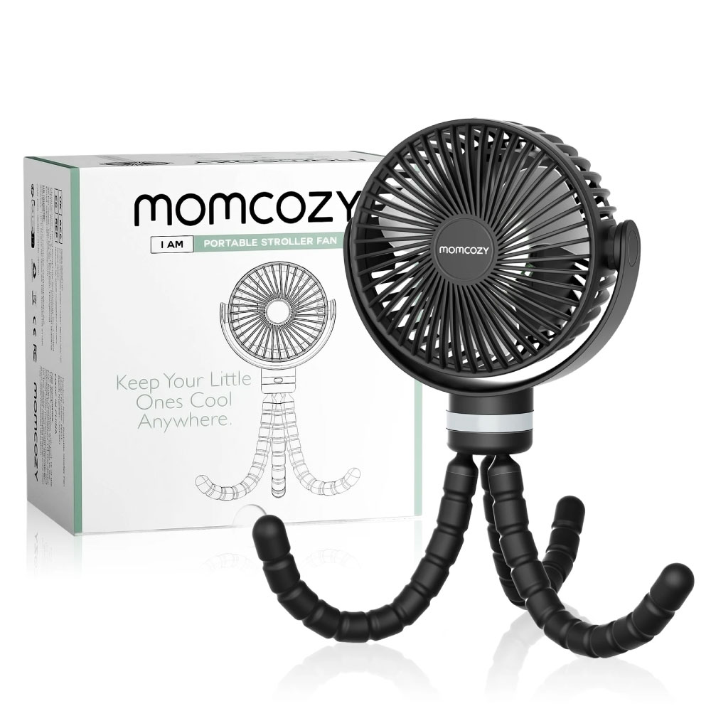 MOMCOZY Portable Stroller FAN (Freskuese) Black