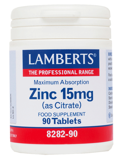 LAMBERTS ZINC Citrate 15mg *90 tablets
