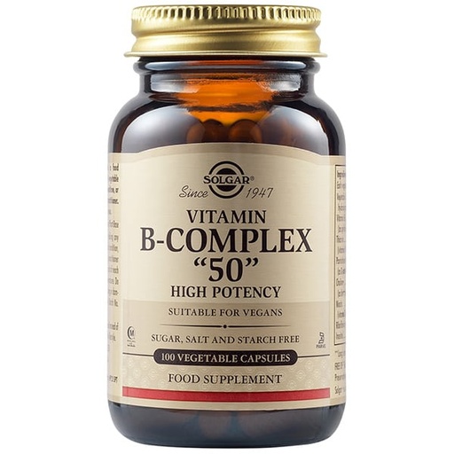 SOLGAR Vitamin B Complex 50 (HIGH POTENCY) *100caps