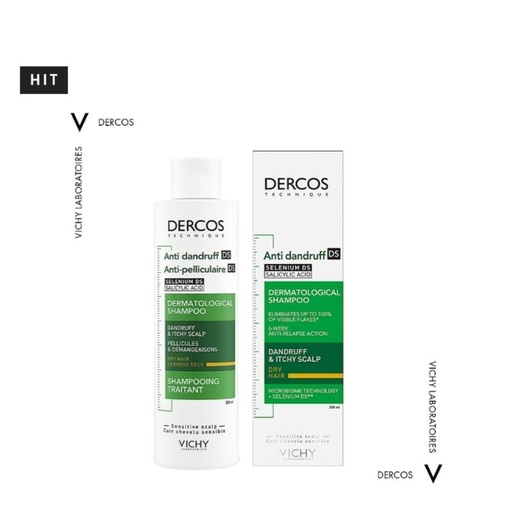 VICHY - ANTI-DANDRUFF SHAMPOO+TRAITANT (DRY HAIR) - 200ML