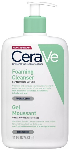 CeraVe - Foaming Cleanser (Gel Moussant) *473mL