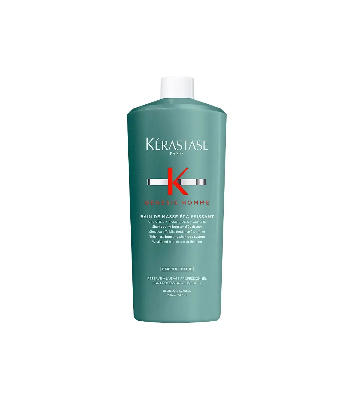 [3474637077556] KERASTASE - Genesis Homme - Bain de Masse Epaissant - 1000mL