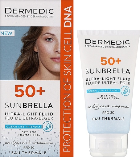 [5901643177546] DERMEDIC - SunBrella SPF50+ Ultra Light Fluid (Dry Normal Skin) *40mL