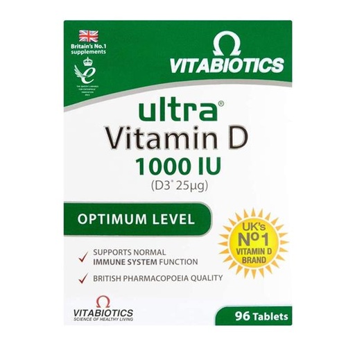 ULTRA VITAMIN D 1000iu - 96tab (Vitabiotics)