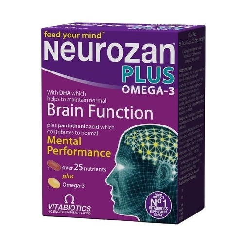 NEUROZAN Plus Omega *56 Tablets - Vitabiotics