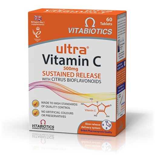 ULTRA VITAMIN C 500mg *60 Tablets (Vitabiotics)