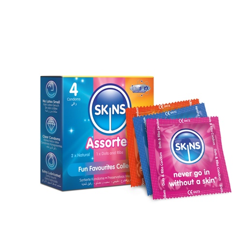 SKINS ASSORTED MIX Condom *4pcs