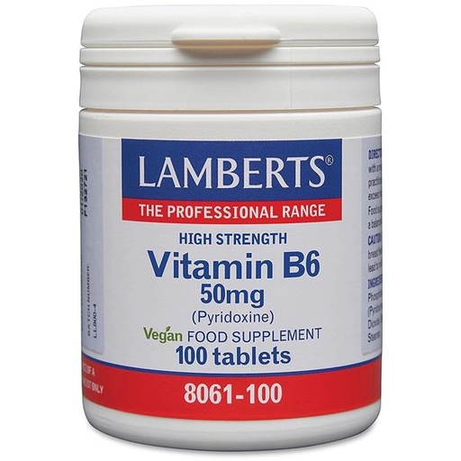 LAMBERTS - Vitamin B6 50mg - 100 tablets