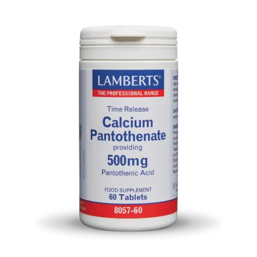 LAMBERTS Calcium Pantothenate 500mg (Pantothenic Acid) *60 tab