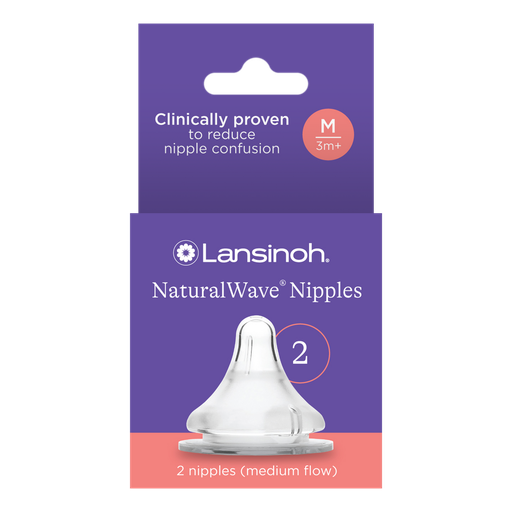 LANSINOH - NaturalWave TEATS - Medium FLOW (Koke Biberoni)
