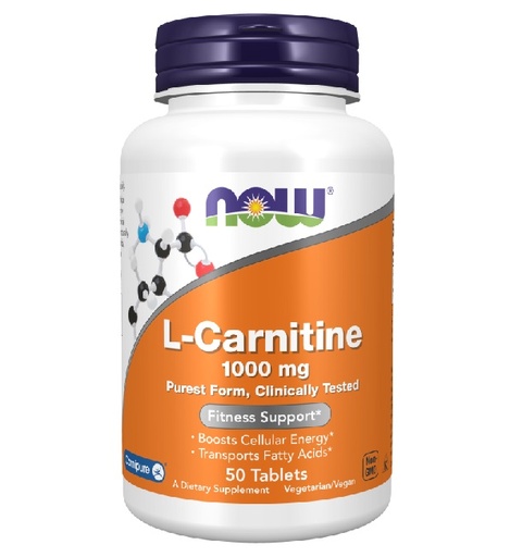 NOW L CARNITINE 1000mg *50 tablets