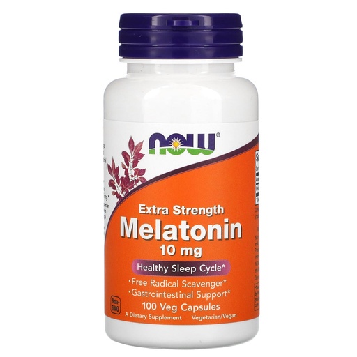 NOW Melatonin 10mg (Extra Strength) *100 Capsules