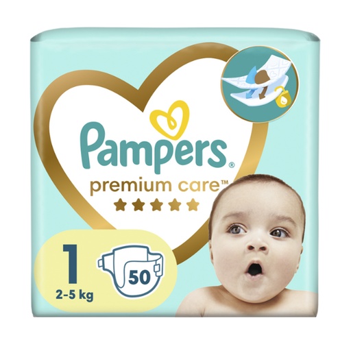 PAMPERS Premium Care NR 1 - (50 pcs)