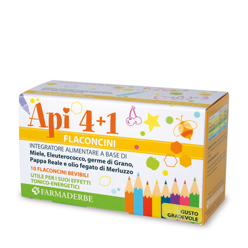 API 4+1 (Miele/ Pappa Reale/ Omega) - 10 Flaconcini