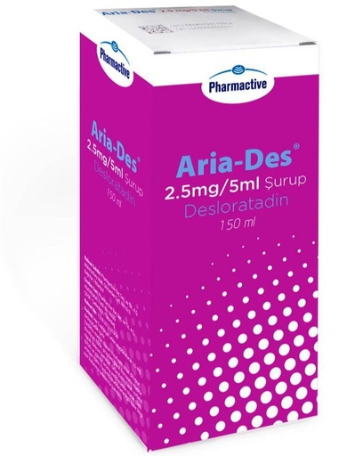 ARIA-DES 2.5mg (DESLORATADINE) 150ml SHURUP