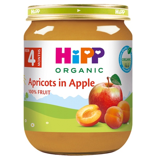 HIPP - PURE Apricots in Apple *125g (KAJSI MOLLE)
